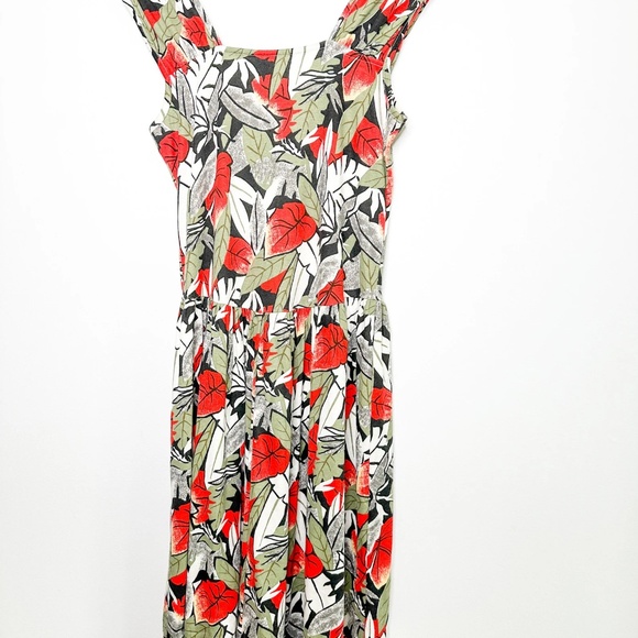 Vintage Jane Singer Floral Dress with Ruche Hip detailing | SIZE SMALL - Picture 7 of 8